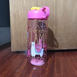 No drama llama kids water bottle
